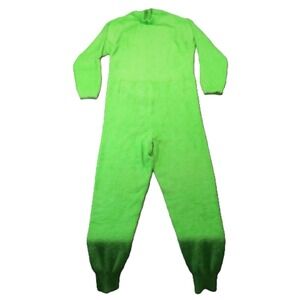 Savage Fenty Fluff It Up Catsuit Jumpsuit 3X Neon Green Fuzzy Backless Soft NEW